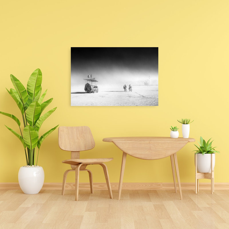 " Pirate Ship Desert Journey Abstract Contemporary Landscape Nature Wall Art Print " Print, 24" H x 36" W