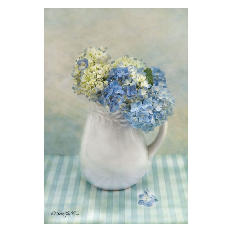 « hortensia matin », reproduction d’art sur toile tendue