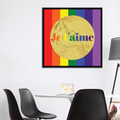 Pride For Je T'aime by 5by5collective - Gallery-Wrapped Canvas Giclée