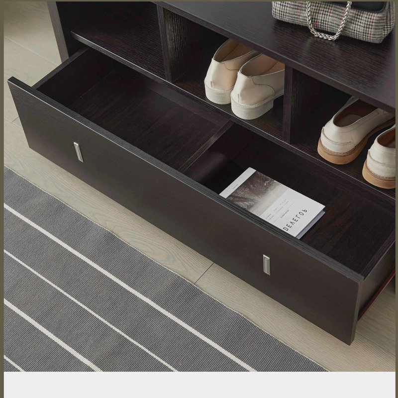Banc d'entrée de chaussures avec tiroir, range-chaussures