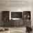 6-Piece Modular TV Stand Set Jagger Series 1B2G, Camel-763778970