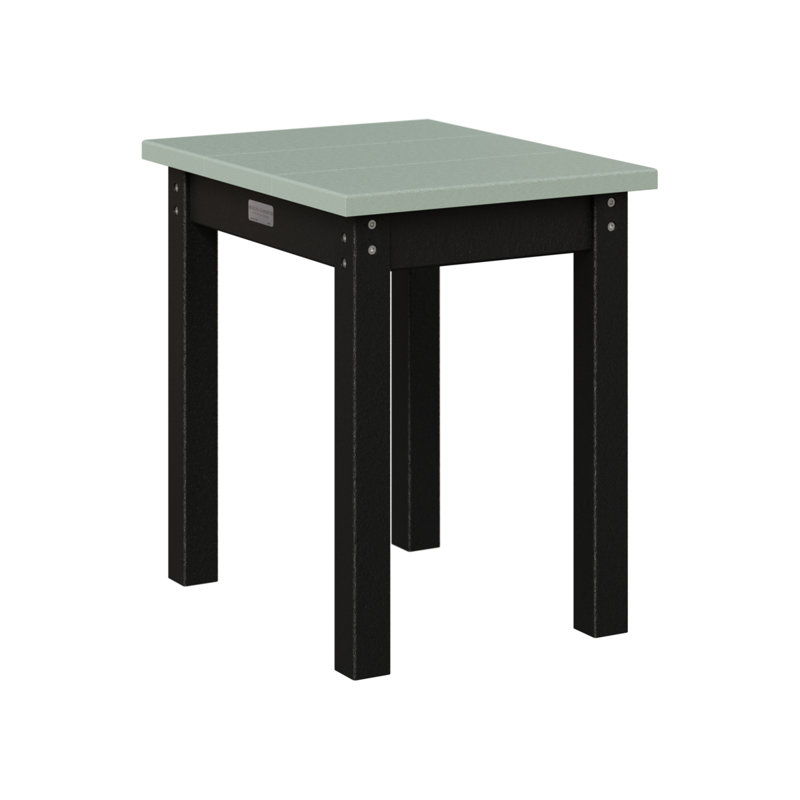 Berlin Gardens Economy End Table, Black, Seafoam