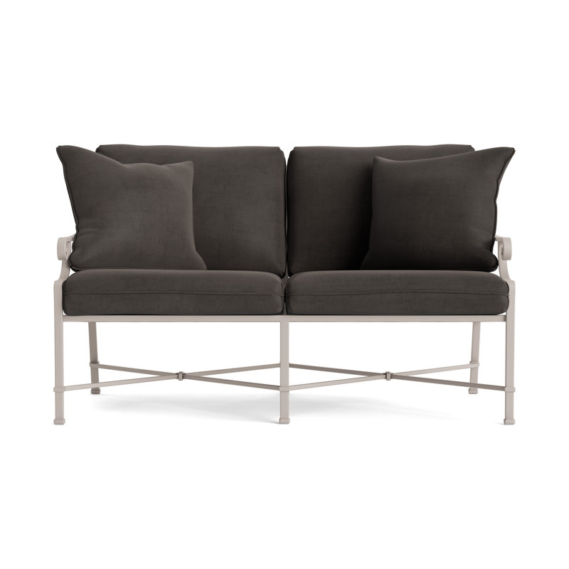 Venetian Outdoor 2 - Seat Loveseat, Dove, Fusion Charcoal