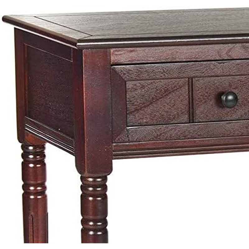 Console en bois massif 35,8 po Malmesbury, Cerise foncée