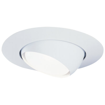 6'' White Adjustable Recessed Trim