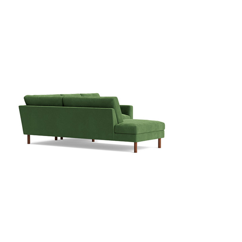 Laguna Sectional, Left Hand Facing, Performance Velvet - Ivy