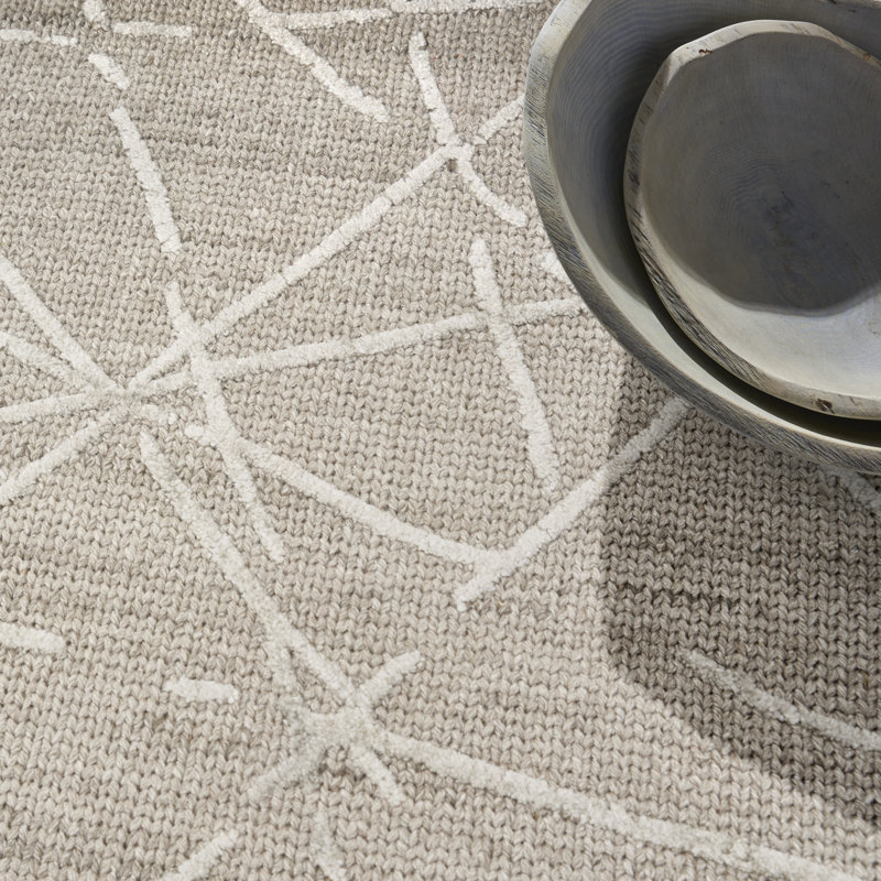 Calvin Klein CK044 Wander 9'9" x 13'9" Taupe Modern Indoor Rug, Taupe, Rectangle 9'9" x 13'9"