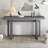 Wood Console Table with Trestle Base-19051580-16380788