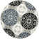 Eaton Wyndham Hand Tufted Wool/Viscose Damask Rug in Blue/Gray/Black