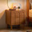 Table de chevet 2 tiroirs couleur cerisier