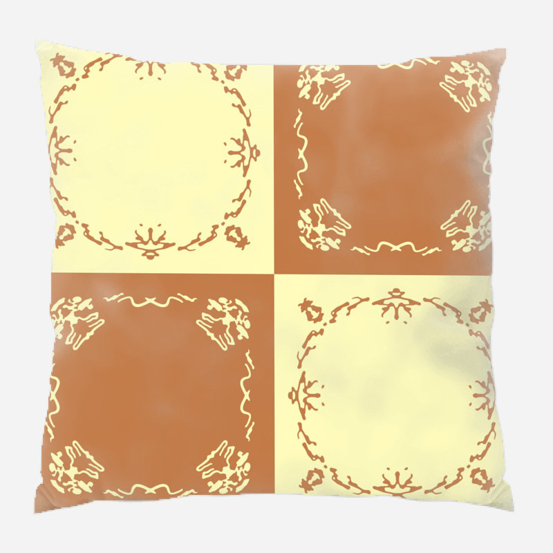 Coussin décoratif à cadre, Intérieur