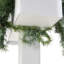 The Holiday Aisle® 36 in. Frosted Arctic Spruce Mailbox Swag with LED Lights
