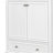 30-inch bath sink set, multi-functional bath cabinet with door and drawer, solid wood frame and MDF board-42838491