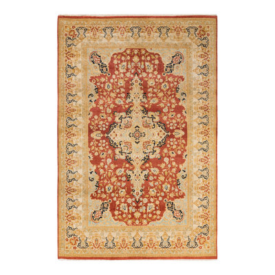 Classic One-of-a-Kind 5' 10" x 9' 0" Hand Knotted Area Rug