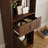 Farmhouse 71" Tall Bookshelf With Drawer, Narrow Bookcase With Adjustable Left/right Door, Adjustable Shelf, Freestanding Display Book Shelf For Bedroom,living Room, Office,-218571790