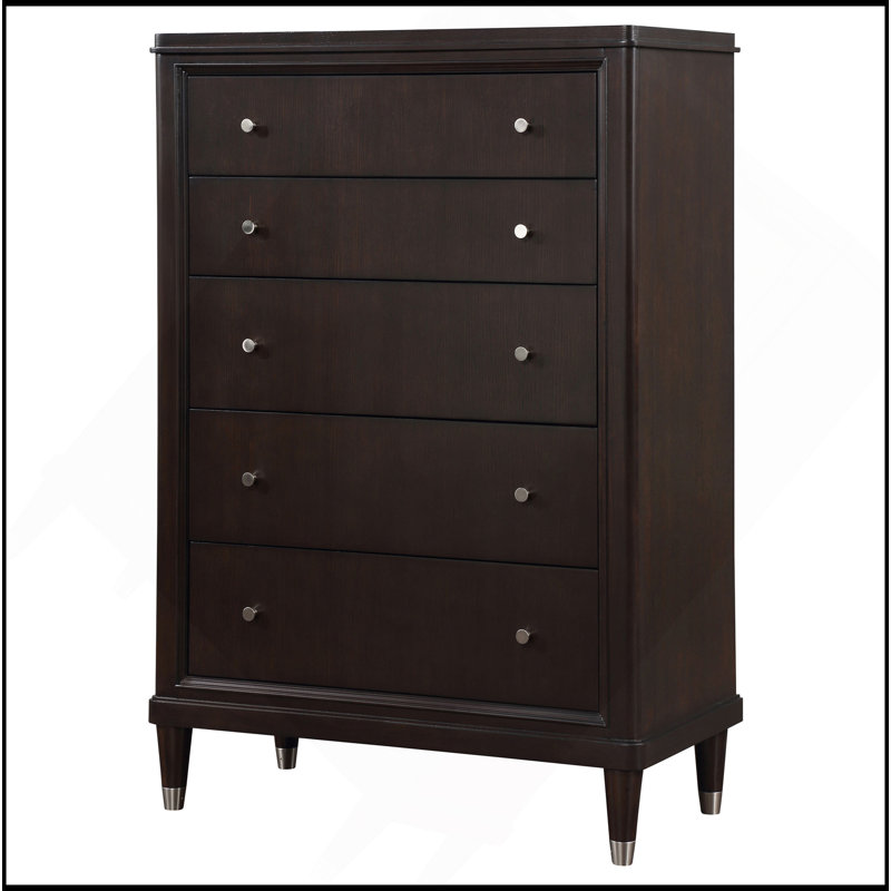 Commode 5 tiroirs Brun Niguel