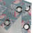 Dakota Fields Hawaiian Grommet Curtain Triangles Leaves Flamingo 50" x 120" Cadet Blue and Pink-353366656