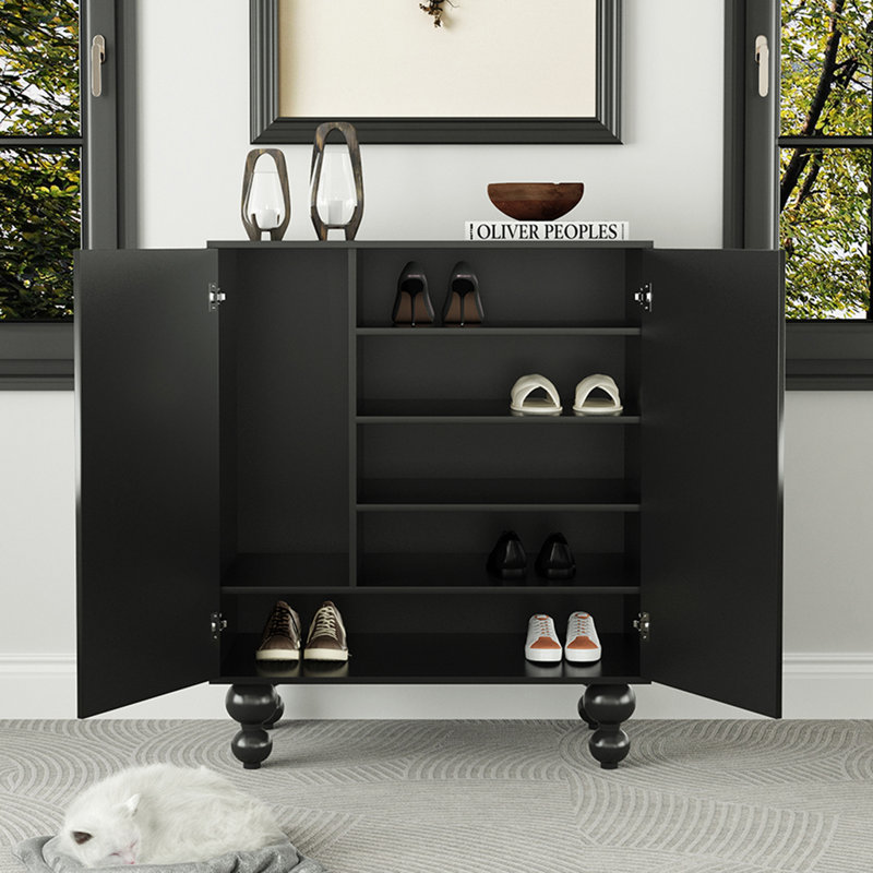 16 Pair Shoe Storage Cabinet