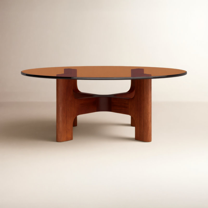 Gallia Glass Top Single Coffee Table