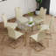 Table ronde en verre de style moderne