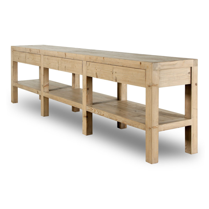 120'' W Solid Wood Console Table