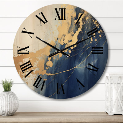 Horloge murale en bois massif Ambleside