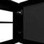 Armoire de salle de bain murale noire - 2 tablettes, porte miroir, design moderne, panneau de particules, miroir moderne 18,6 x 5,7-973723427