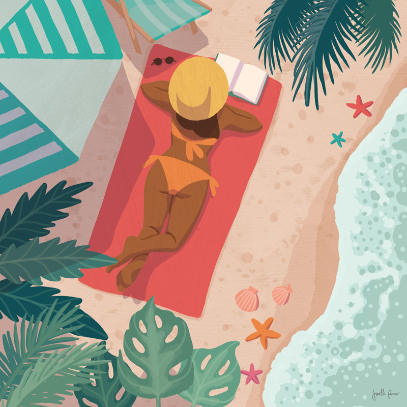 «Beach Babes I» par Janelle Penner - reproduction, H 30 po x l 30 po