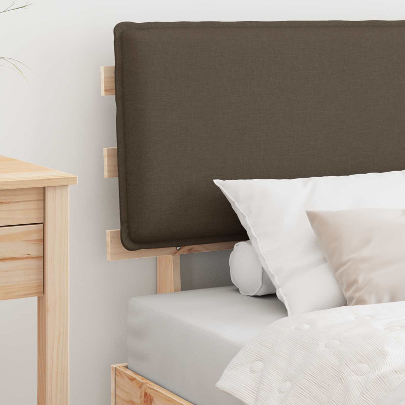 Steel Bed Frame, 100 x 200cm, Taupe