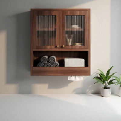 Bathroom Wall Cabinet with Acrylic Doors