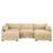 U Shape Sofa Couch With Movable Ottomans-119465519-119465517-119465516