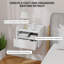 Ensemble de 2 tables de chevet flottantes avec station de charge blanche-1092022564