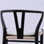 Ensemble de 2 chaises de salle à manger en bois massif tissé et tissé en rotin-698978198