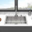 Évier de cuisine 33 po x 22 po à cuve simple encastrable en acier inoxydable de calibre 16