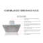 Hotte pour îlot de cuisine 30 pouces 680 CFM en acier inoxydable / satin Brillia