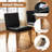 Upholstered Dining Chair with High Back, Solid Wood Legs & Comfortable Padded Seat-557893122