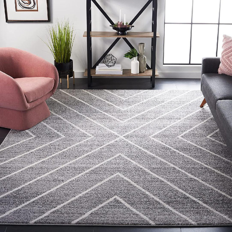 Jarmon Performance Geometric Rug, Rectangle 9' x 12'