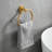 Modern 6-Piece Bathroom Hardware Set,Brushed Gold Space Aluminum(24"&16"Towel Bars)-124031023