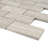 Wooden Beige 11.82 in. x 11.82 in. Brick Joint Polished Marble Mosaic Tile