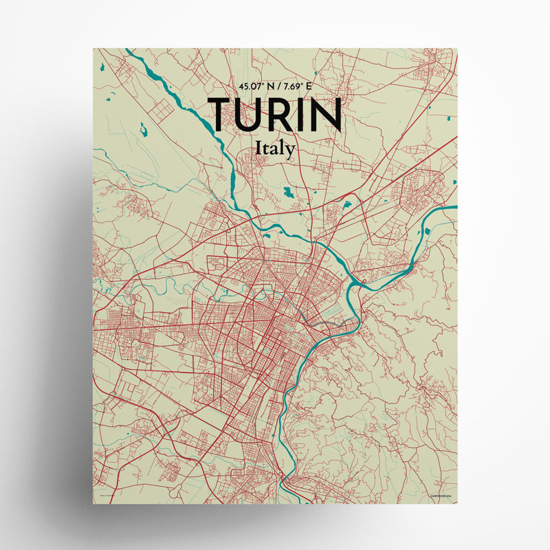 Carte de Turin, impression tricolore