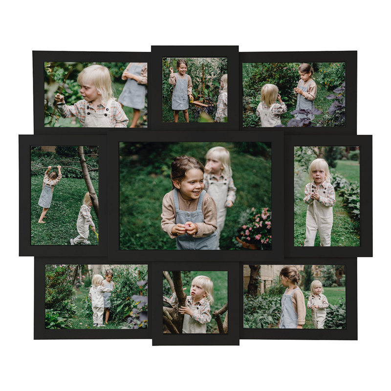 Peckforton 9 Opening Gallery Picture Frame, Black