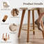Swivel Linen Upholstered Counter Stool With Solid Wood Frame And Footrest-1751769960-1751769961