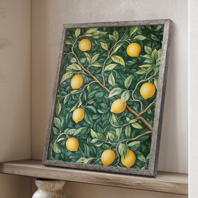 WM MORRIS Series DCLVII Framed Print - Solid Wood