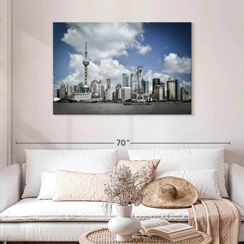 Pudong Island Shanghai, 30" H x 45" W