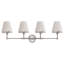 Luminaire de salle de bain à intensité variable 4 lumières 35 "avec abat-jour en lin-129914347-133144552-133144556