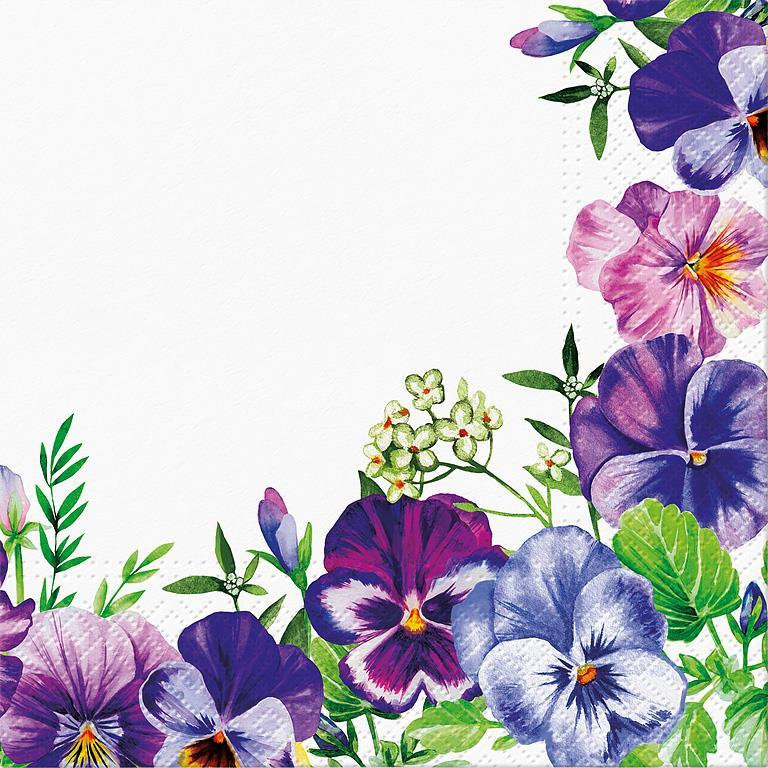 Ensemble de 20 serviettes de table taille violette