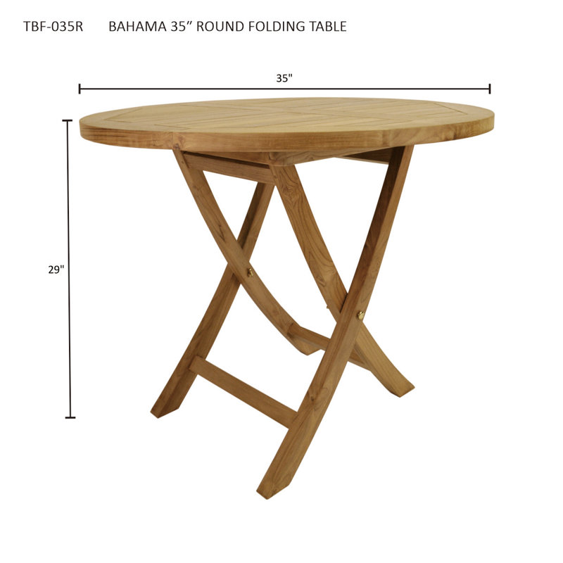 Table pliante ronde BAHama de 35 po