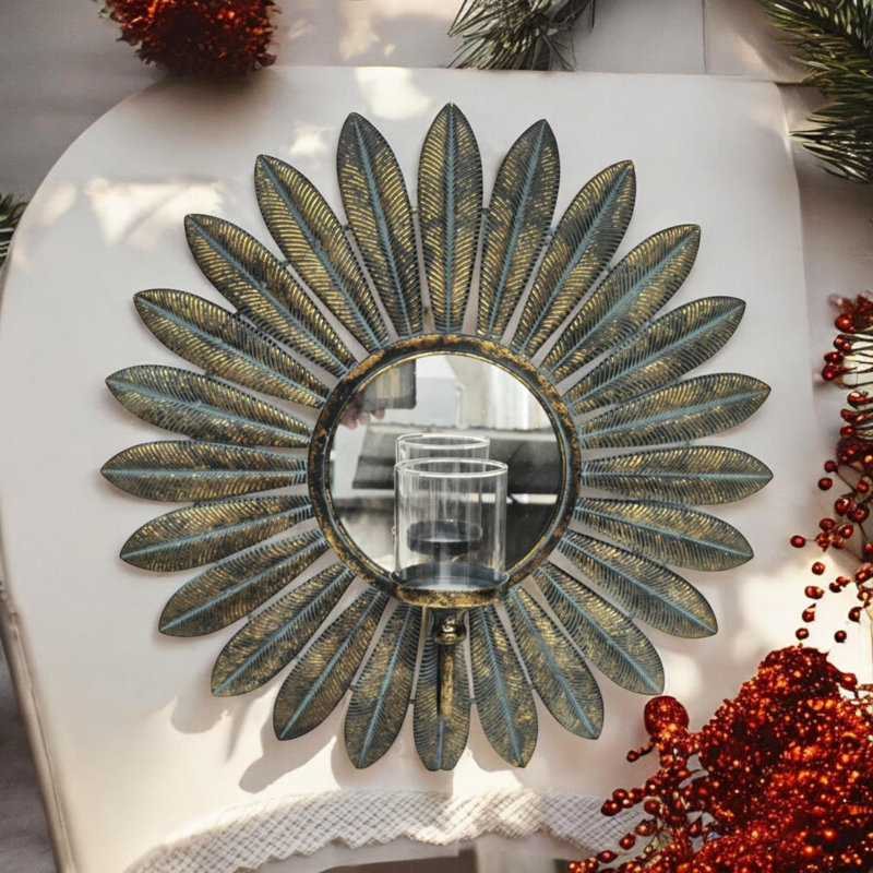 Finis Metal Round Mirror