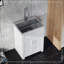 Armoire de salle de bain sans peinture 24 po avec combiné en acier inoxydable