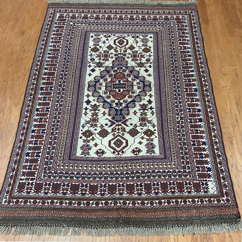 Laine soumak afghane tissée à la main Kilim